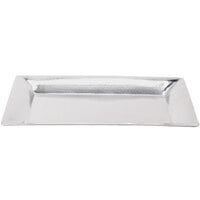American Metalcraft HMRT1322 22 inch x 13 inch Rectangle Hammered Stainless Steel Tray