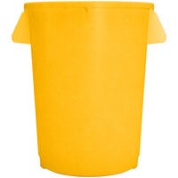 Carlisle 84103204 Bronco 32 Gallon Yellow Round Trash Can