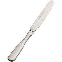 Bon Chef S1917 Liberty 6 15/16 inch 13/0 Stainless Steel European Size Solid Handle Butter Knife - 12/Case