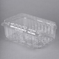 4 lb. Clear Vented Clamshell Produce / Berry Container - 160/Case