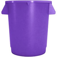Carlisle 84101089 Bronco 10 Gallon Purple Round Trash Can