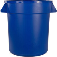 Carlisle 34102014 Bronco 20 Gallon Blue Round Trash Can