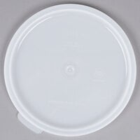 Cambro 1.5 Qt. and 2.7 Qt. White Round Polyethylene Crock Lid