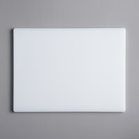 20" x 15" x 3/4" White Polyethylene Cutting Board