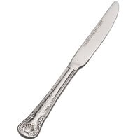 Bon Chef S2717 Kings 6 7/8 inch 13/0 Stainless Steel European Size Solid Handle Butter Knife - 12/Case