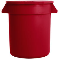 Carlisle 34101005 Bronco 10 Gallon Red Round Trash Can