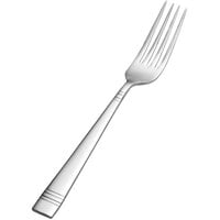 Bon Chef S2606 Julia 8 5/16 inch 18/10 Stainless Steel European Size Dinner Fork - 12/Case