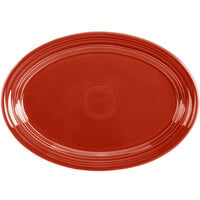 Fiesta® Dinnerware from Steelite International HL456326 Scarlet 9 5/8 inch x 6 7/8 inch Oval Small China Platter - 12/Case