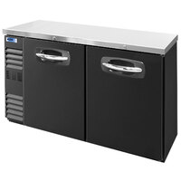 Norlake NLBB60N 60 1/8" Black Solid Door Narrow Back Bar Refrigerator