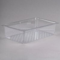 Cambro 15CLRCW135 Camwear Full Size Clear Polycarbonate Colander Pan - 5" Deep