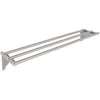 Eagle Group TSL-HT3 48 inch x 10 1/2 inch Stainless Steel Tubular Tray Slide with Stationary Brackets