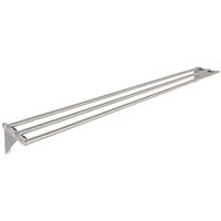 Eagle Group TSL-HT5 79 inch x 10 1/2 inch Stainless Steel Tubular Tray Slide with Stationary Brackets