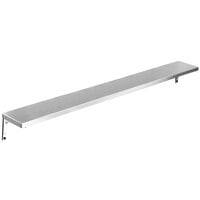 Eagle Group TS-DB-HT5 79" x 10" Stainless Steel Solid Tray Slide with Drop Brackets