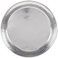 American Metalcraft HMRST2001 20 inch Round Hammered Stainless Steel Tray