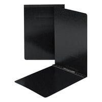 Smead 81178 11" x 17" Black PressGuard End Opening Report Cover with Prong Fasteners - 3" Capacity