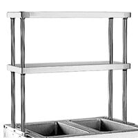 Eagle Group DOS-HT2 Stainless Steel Double Deck Overshelf - 33 inch x 10 inch
