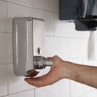 Novo 40 oz. Stainless Steel Surface Mounted Foaming Soap / Sanitizer Dispenser