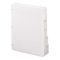Smead 89415 5-Tab 3-Hole Punched White Stock Insertable Divider - 20/Box