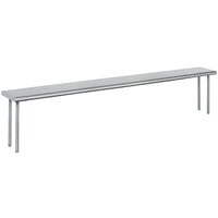 Eagle Group OS-HT4 Stainless Steel Single Deck Overshelf - 63 1/2 inch x 10 inch