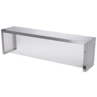 Vollrath 38053 Single Deck Cafeteria Guard with Acrylic Panel for Vollrath 3 Well / Pan Hot or Cold Food Tables