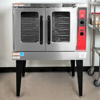 Vulcan VC5ED-11D1 Single Deck Full Size Electric Convection Oven with Legs - 208V, Field Convertible, 12 kW