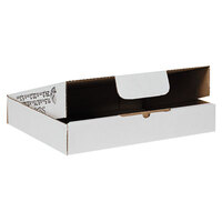 Duck 1147604 11 1/2 inch x 8 3/4 inch x 2 1/8 inch White Self-Locking Shipping Box - 25/Pack