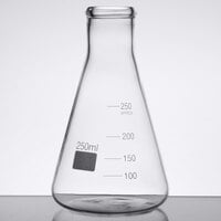 American Metalcraft GF8 Chemistry Collection 8.5 oz. (250 mL) Erlenmeyer Flask Glass