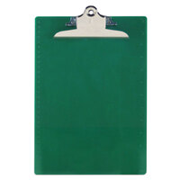 Saunders 21604 1 inch Capacity 12 inch x 8 1/2 inch Green Recycled Plastic Clipboard with Ruler Edge