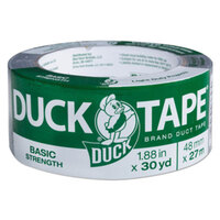 Duck Tape 1154019 1 7/8" x 30 Yards Silver Basic Strength Duct Tape
