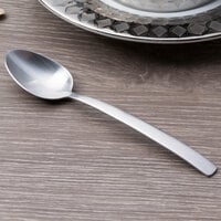 Arcoroc T7811 Satineo 4 1/2 inch 18/0 Stainless Steel Heavy Weight Demitasse Spoon by Arc Cardinal - 48/Case