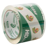 Duck Tape 0007496 3 inch x 55 Yards Clear Heavy-Duty Carton Packaging Tape - 6/Pack