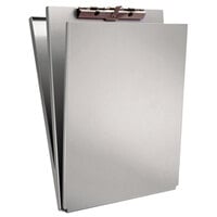 Saunders 10017 1/2 inch Capacity 12 inch x 8 1/2 inch Silver Recycled Aluminum A-Holder Form Holder Clipboard