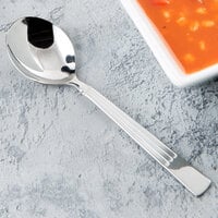 World Tableware 972 016 Gibraltar 6 1/4 inch 18/0 Stainless Steel Heavy Weight Bouillon Spoon - 36/Case