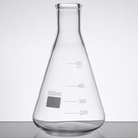 American Metalcraft GF17 Chemistry Collection 17 oz. (500 mL) Erlenmeyer Flask Glass