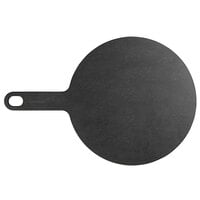 Epicurean 10" Slate Richlite Wood Fiber Round Pizza Board with 5" Handle 429-151002