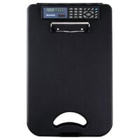 Saunders 00534 DeskMate II 1/2 inch Capacity 12 inch x 8 1/2 inch Black Storage Clipboard with Calculator