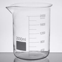 American Metalcraft GBE64 Chemistry Collection 64 oz. (2000 mL) Beaker Glass