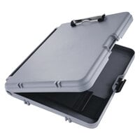 Saunders 00470 WorkMate 1/2 inch Capacity 12 inch x 8 1/2 inch Charcoal/Gray Storage Clipboard