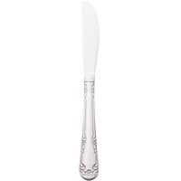 World Tableware 901 5262 Lady Astor 8 1/4 inch 18/0 Stainless Steel Heavy Weight Solid Handle Entree Knife with Fluted Blade - 36/Case