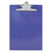 Saunders 21606 1 inch Capacity 12 inch x 8 1/2 inch Purple Recycled Plastic Clipboard with Ruler Edge