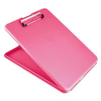 Saunders 00835 SlimMate 1/2" Capacity 11" x 8 1/2" Pink Storage Clipboard