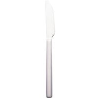 World Tableware 963 5501 Elexa 9 inch 18/0 Stainless Steel Heavy Weight Solid Handle Dinner Knife with Serrated Blade - 12/Case