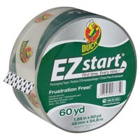 Duck Tape CS60C EZ Start 1 7/8" x 60 Yards Clear Premium Packaging Tape