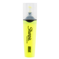 Sharpie 1897847 Fluorescent Yellow Blade Tip Clearview Highlighter - 12/Pack
