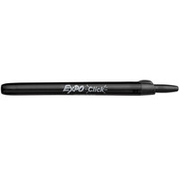 Expo 1751669 Click Black Fine Point Retractable Dry Erase Marker - 12/Pack