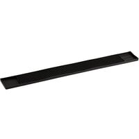 Choice 3 1/4 inch x 27 inch Black Bar Mat