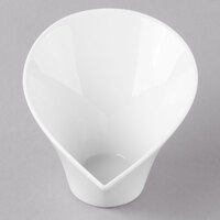 Schonwald 9396112 Grace 3 oz. Continental White Porcelain Calla Bowl - 6/Case