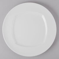 Schonwald 9320032 Event 12 1/2 inch Continental White Porcelain Plate - 6/Case