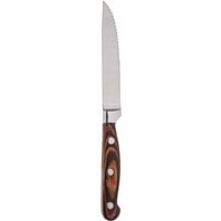 Chef & Sommelier FJ612 Regal 4 5/8 inch Brown Steak Knife by Arc Cardinal - 12/Case