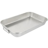 Vollrath 68257 Wear-Ever 7.5 Qt. Aluminum Baking and Roasting Pan with Handles - 17 5/8 inch x 11 3/4 inch x 2 7/16 inch